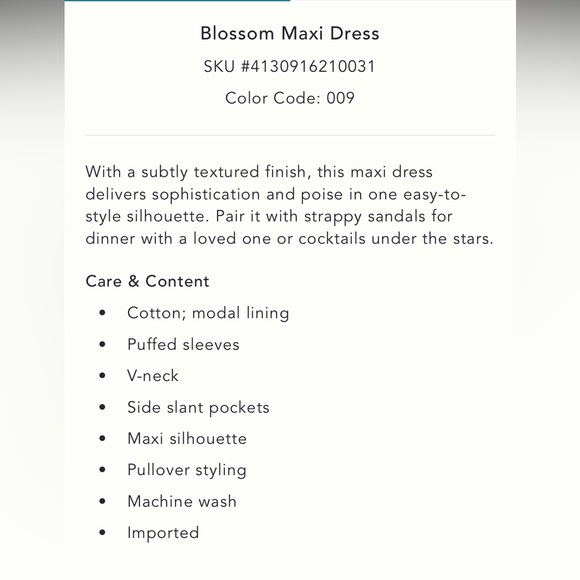 Anthropologie Blossom Maxi Dress - S - Picture 7 of 7